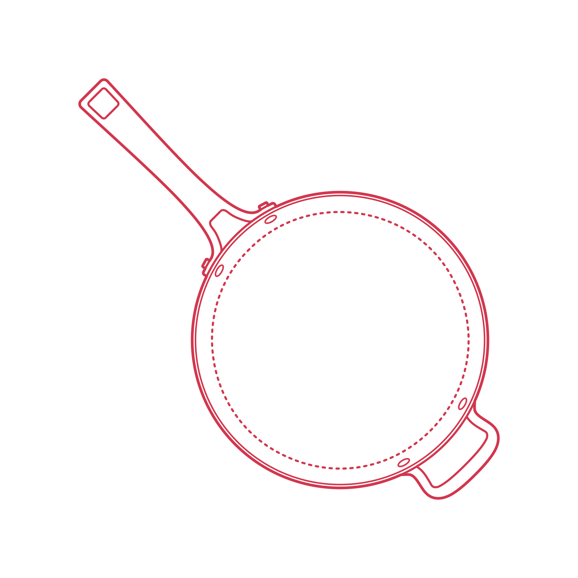 Objects Cooking Pans Saute Pan 5Qt Outline Svg Vector Free Vectors